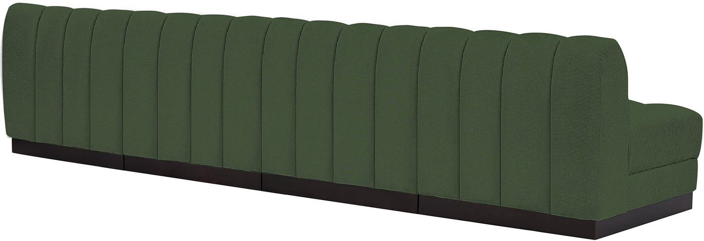 porter green chenille fabric modular sofa s128