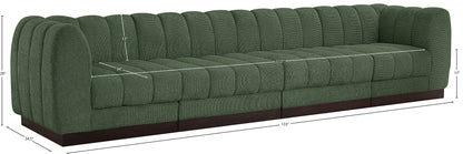 Porter Green Chenille Fabric Modular Sofa S133