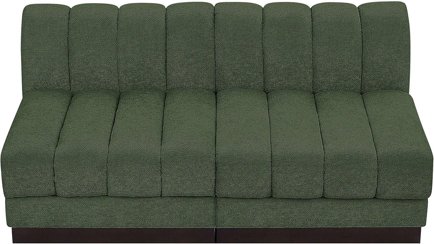 porter green chenille fabric modular sofa s64