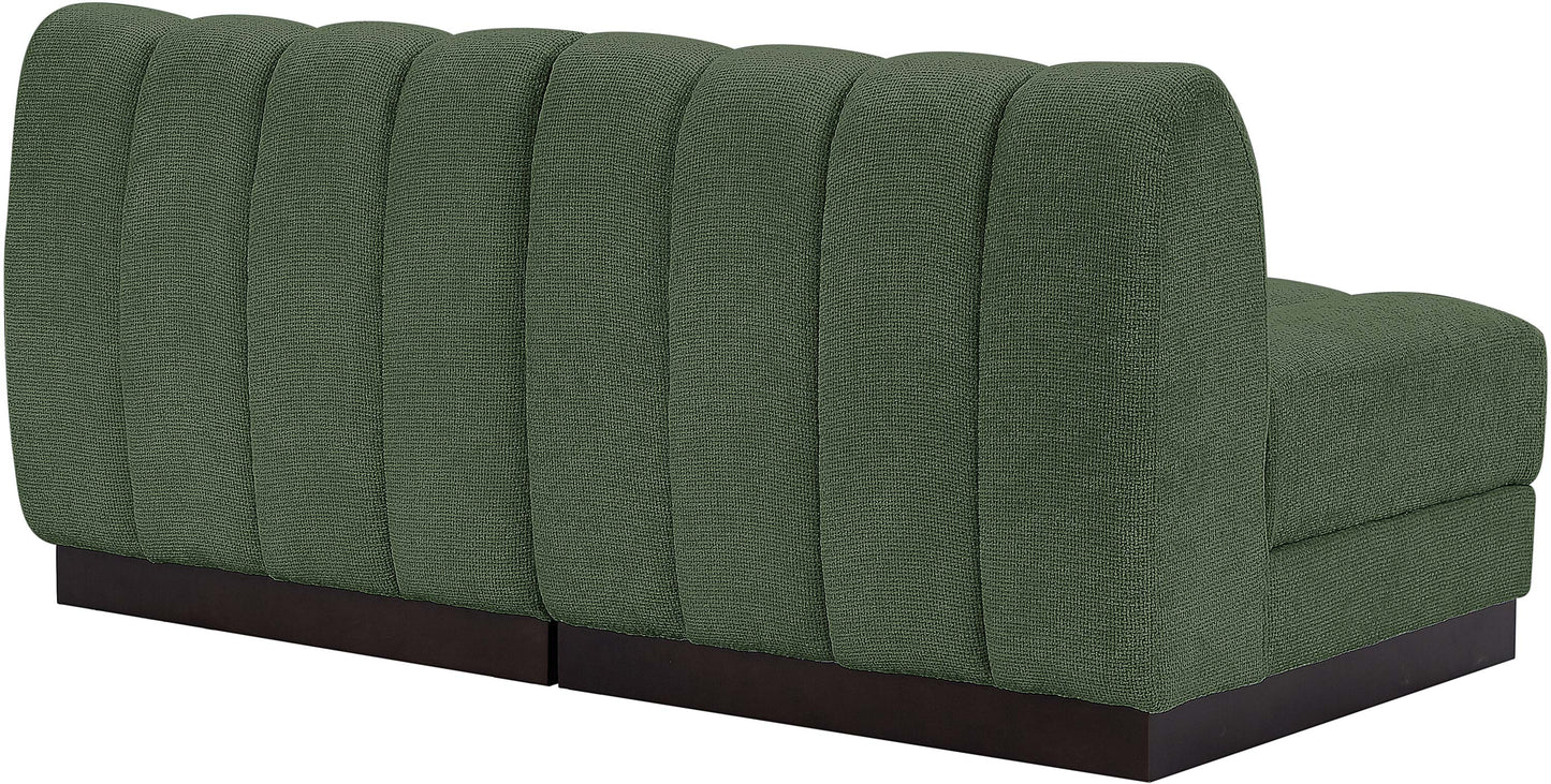 porter green chenille fabric modular sofa s64