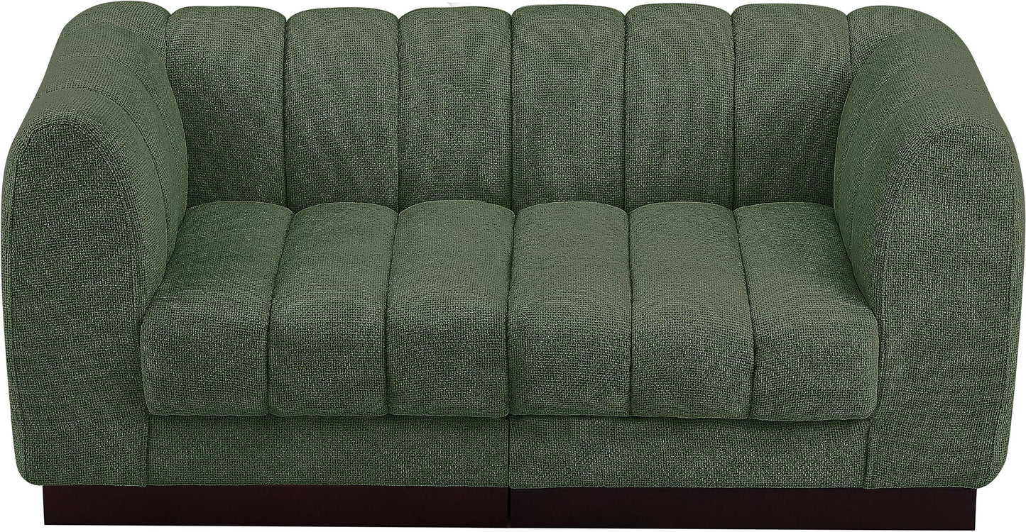 porter green chenille fabric modular sofa s69