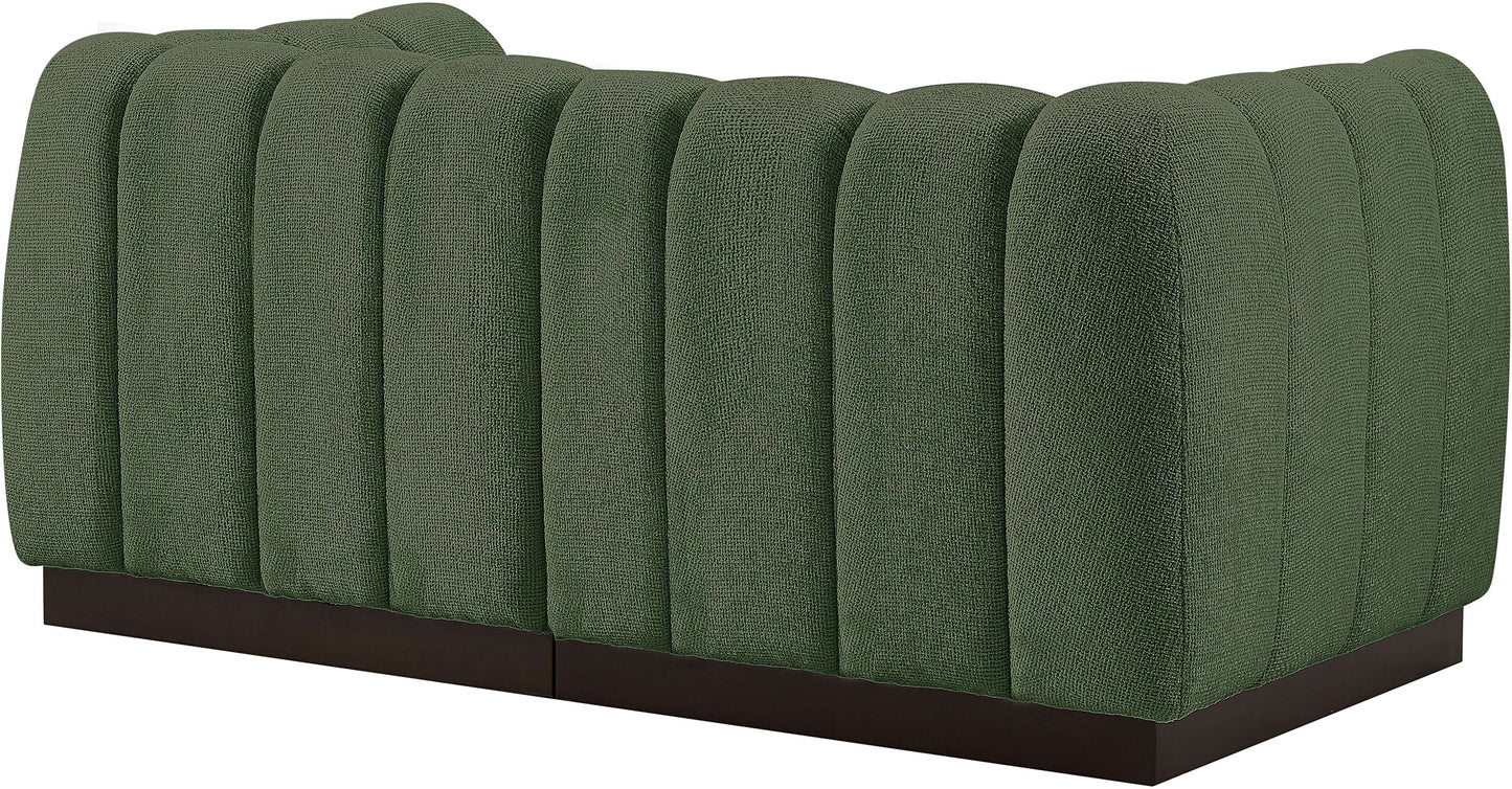 porter green chenille fabric modular sofa s69