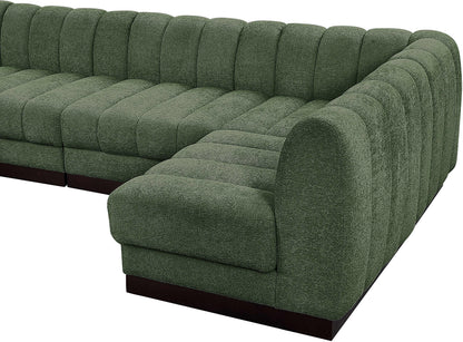 Porter Green Chenille Fabric Modular Sectional Sec4A