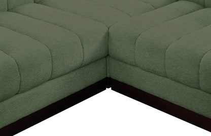 Porter Green Chenille Fabric Modular Sectional Sec4A