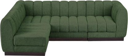 Porter Green Chenille Fabric Modular Sectional Sec4A