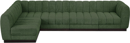 Porter Green Chenille Fabric Modular Sectional Sec5A