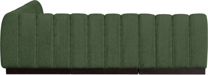 Porter Green Chenille Fabric Modular Sectional Sec5B