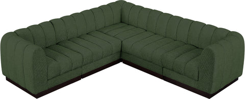 Porter Green Chenille Fabric Modular Sectional Sec5C