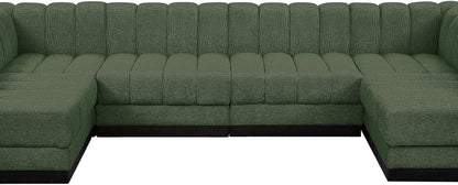 Porter Green Chenille Fabric Modular Sectional Sec6A