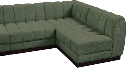 Porter Green Chenille Fabric Modular Sectional Sec6A