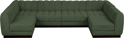 Porter Green Chenille Fabric Modular Sectional Sec6A