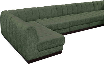 Porter Green Chenille Fabric Modular Sectional Sec6B