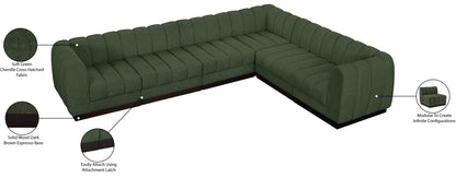 Porter Green Chenille Fabric Modular Sectional Sec6C