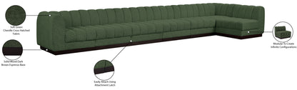 Porter Green Chenille Fabric Modular Sectional Sec7B