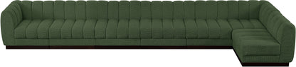 Porter Green Chenille Fabric Modular Sectional Sec7B