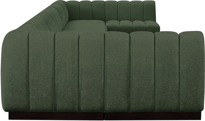 Porter Green Chenille Fabric Modular Sectional Sec8A