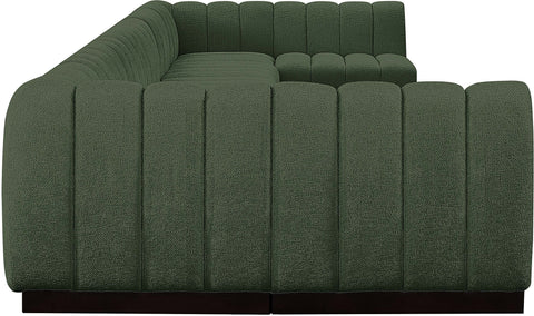 Porter Green Chenille Fabric Modular Sectional Sec8A
