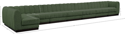 Porter Green Chenille Fabric Modular Sectional Sec8B