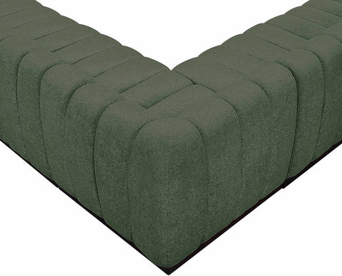 Porter Green Chenille Fabric Modular Sectional Sec8C