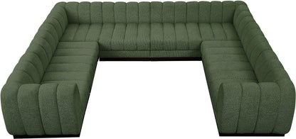 Porter Green Chenille Fabric Modular Sectional Sec8C