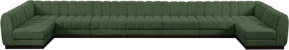 Porter Green Chenille Fabric Modular Sectional Sec9A