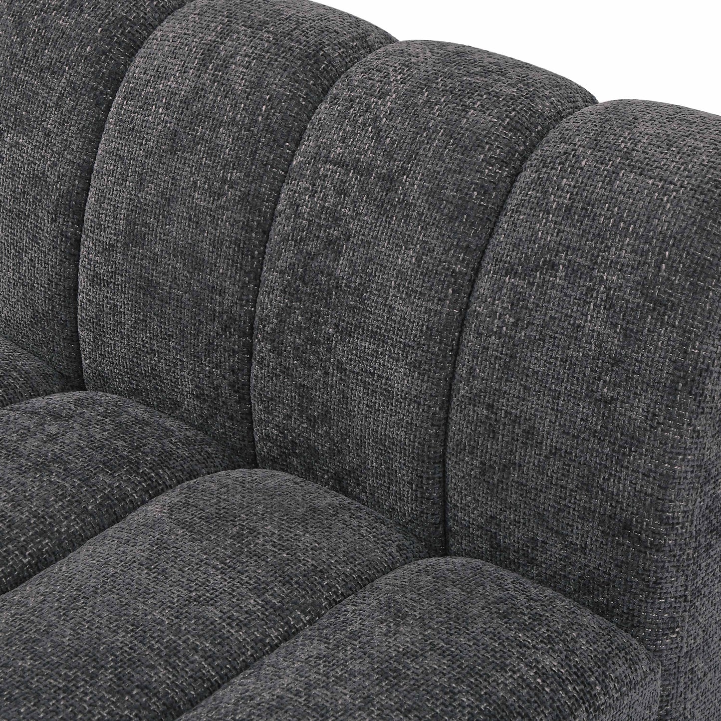 porter grey chenille fabric modular sofa s101