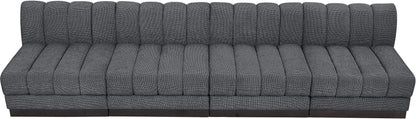 Porter Grey Chenille Fabric Modular Sofa S128