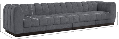 Porter Grey Chenille Fabric Modular Sofa S133