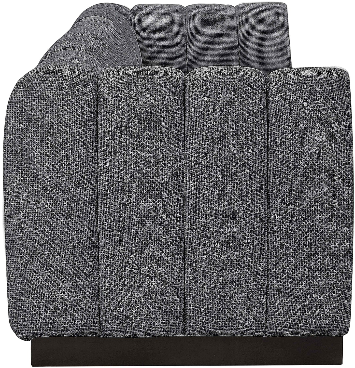 porter grey chenille fabric modular sofa s133