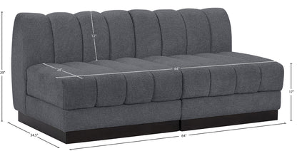 Porter Grey Chenille Fabric Modular Sofa S64