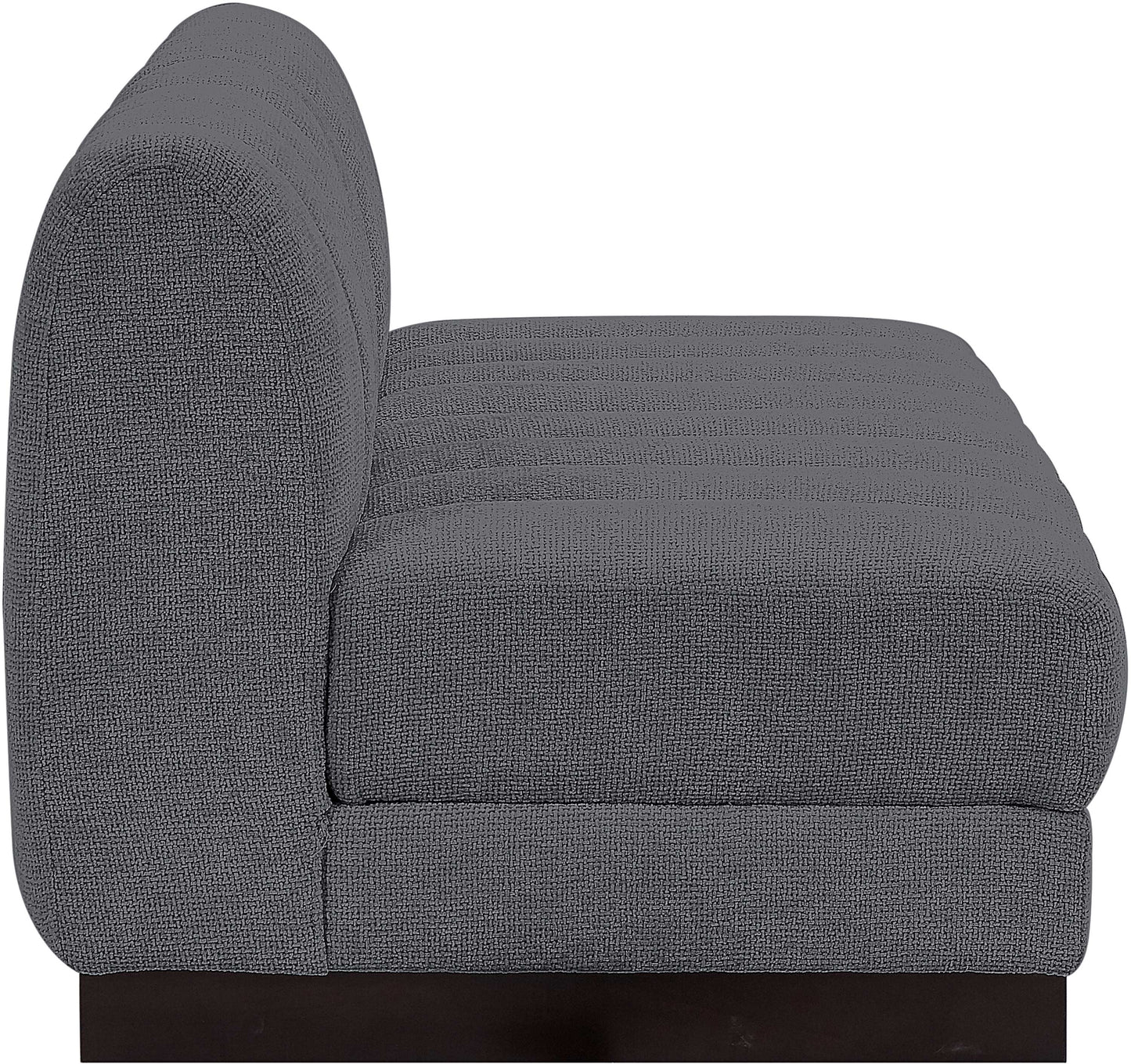 porter grey chenille fabric modular sofa s64