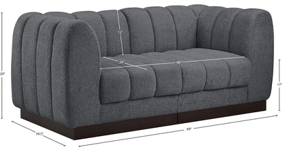 Porter Grey Chenille Fabric Modular Sofa S69