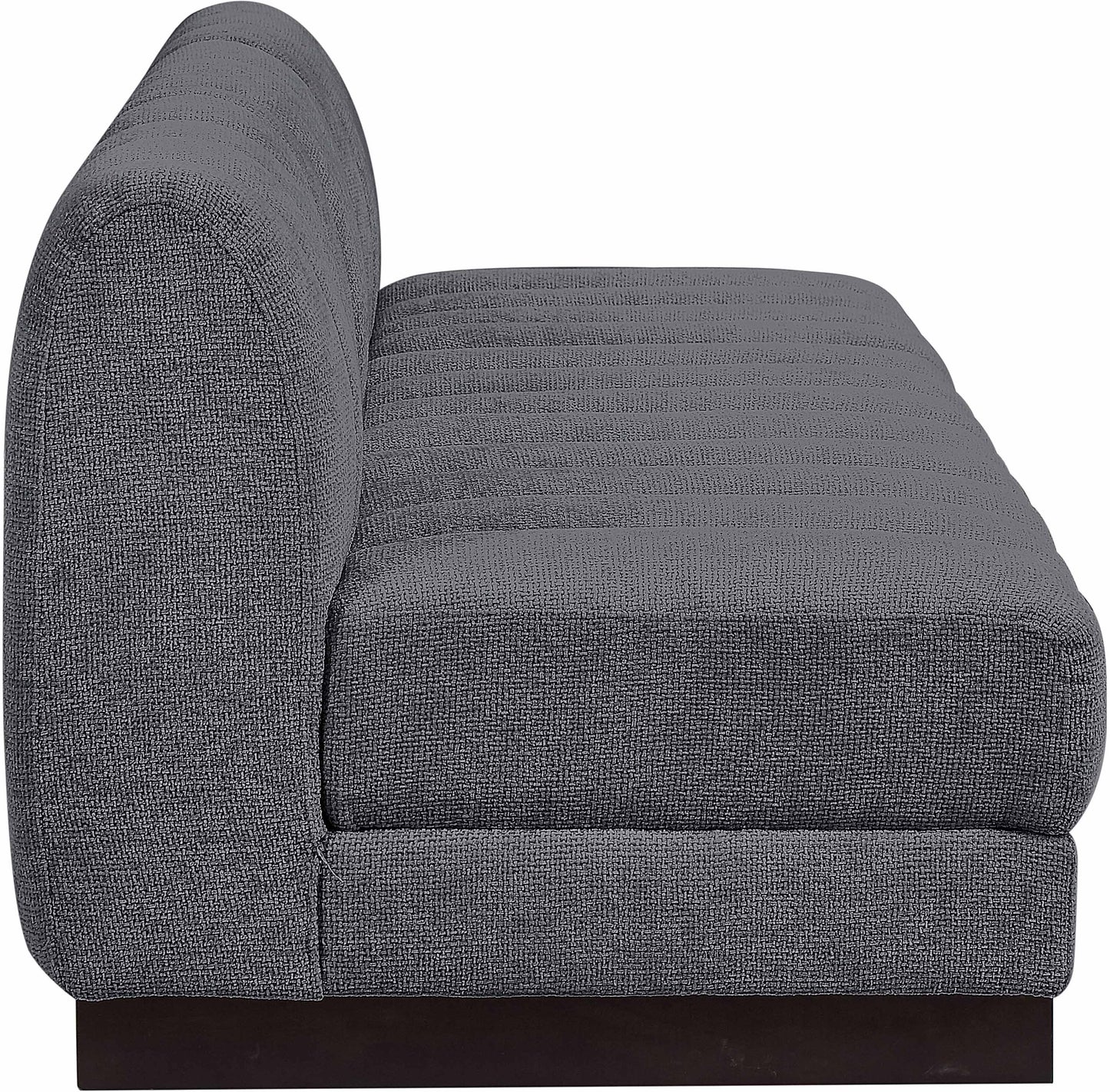 porter grey chenille fabric modular sofa s96