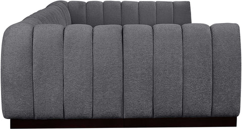 Porter Grey Chenille Fabric Modular Sectional Sec6A