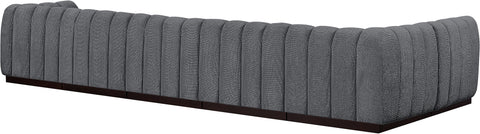 Porter Grey Chenille Fabric Modular Sectional Sec6B
