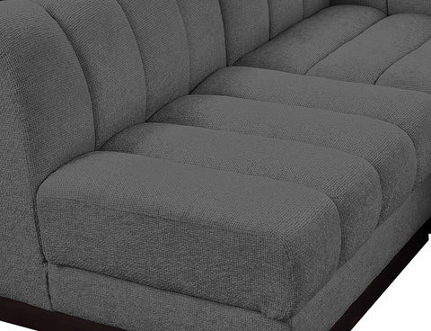 Porter Grey Chenille Fabric Modular Sectional Sec7A