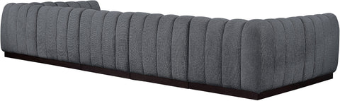 Porter Grey Chenille Fabric Modular Sectional Sec7A