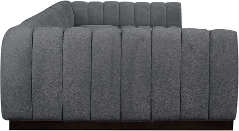 Porter Grey Chenille Fabric Modular Sectional Sec7A