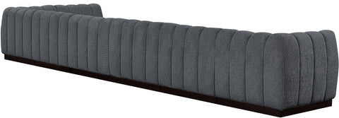 Porter Grey Chenille Fabric Modular Sectional Sec7B