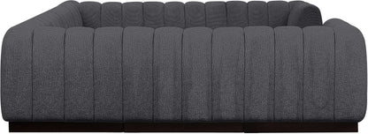 Porter Grey Chenille Fabric Modular Sectional Sec8C