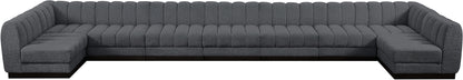 Porter Grey Chenille Fabric Modular Sectional Sec9A