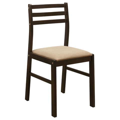 Gemma 3-piece Round Drop Leaf Dining Table Set CappuccinoCappuccino