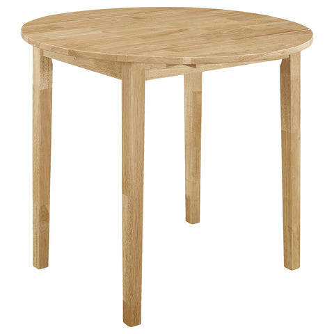 Gemma 3-piece Round Drop Leaf Dining Table Set NaturalNatural