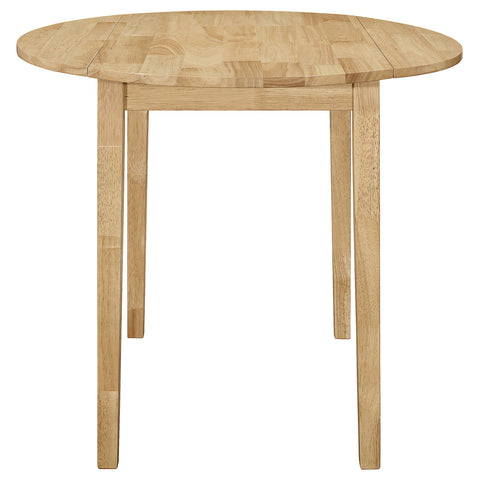 Gemma 3-piece Round Drop Leaf Dining Table Set NaturalNatural