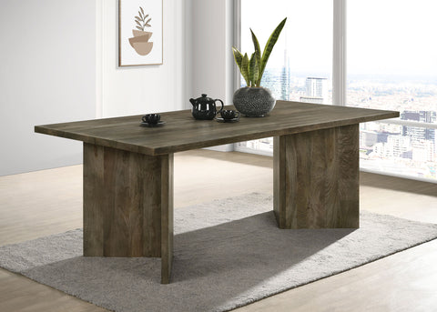 Lydia 80-inch Solid Wood Dining Table Mango BrownMango Brown