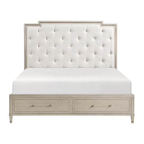Croydon (3) Queen Platform Bed with Footboard Storage
