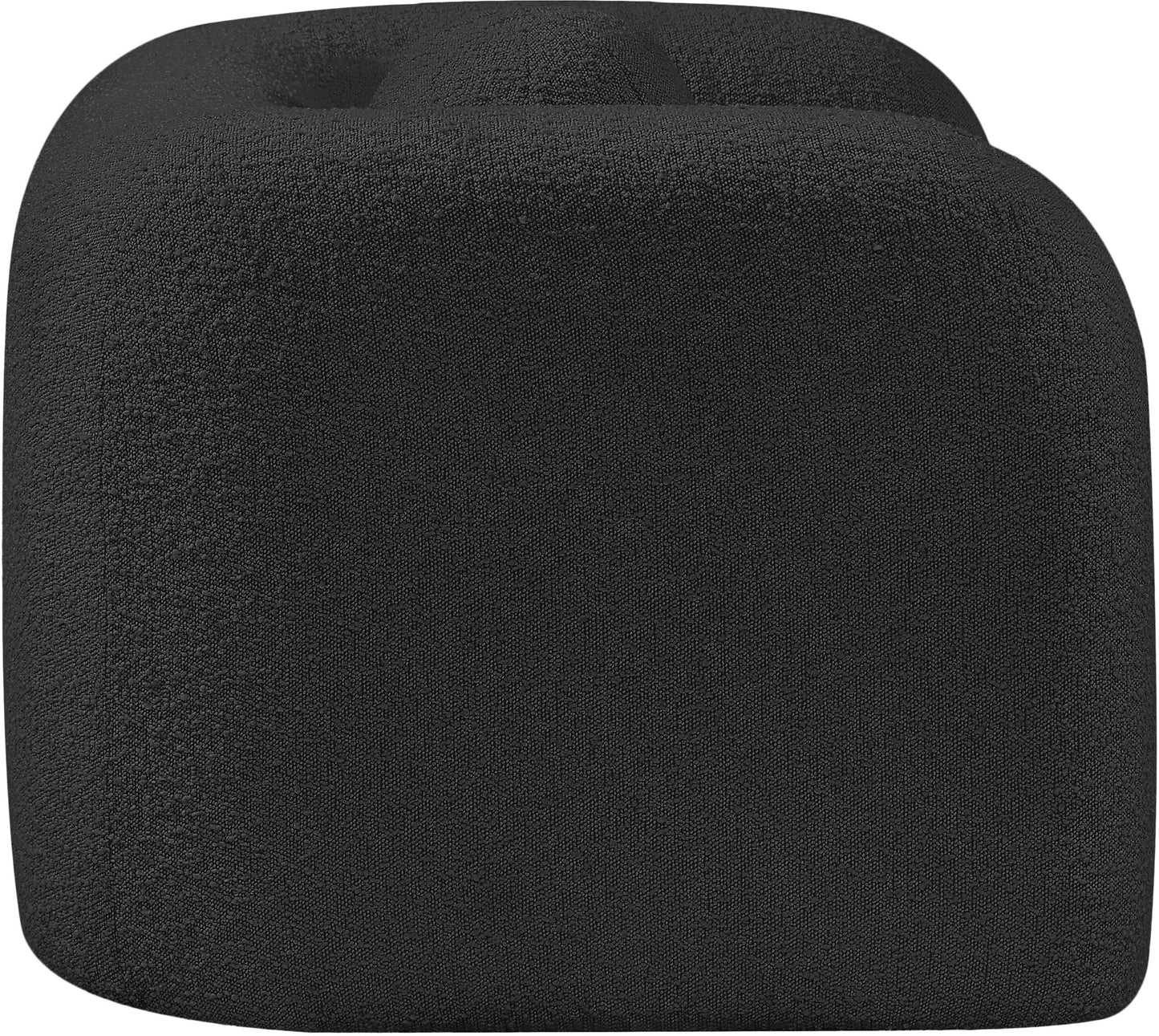 milo black boucle fabric chair c