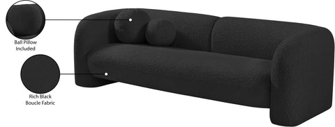 Veda 89" Boucle Fabric Upholstered Sofa, 1 Piece