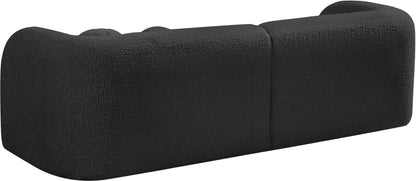 Milo Black Boucle Fabric Sofa S