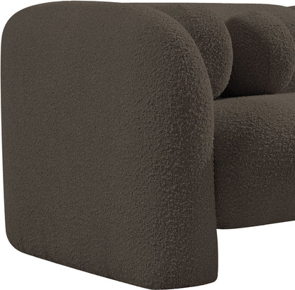 Milo Brown Boucle Fabric Chair C